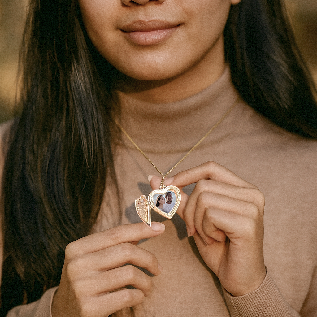 Heart-Shaped Photo Locket