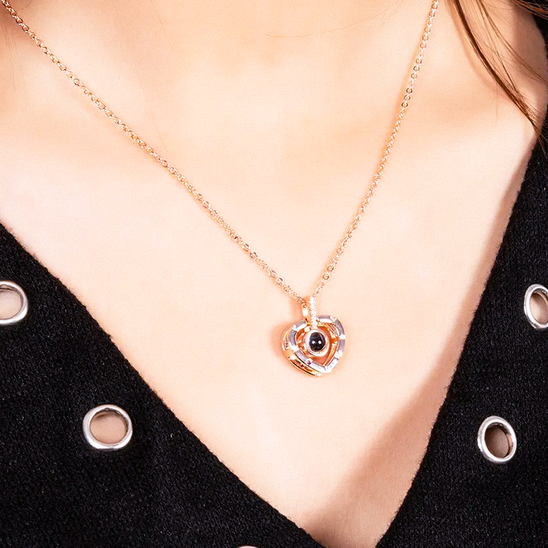 Customizable Baby Projection Charm Necklace