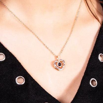 Customizable Baby Projection Charm Necklace