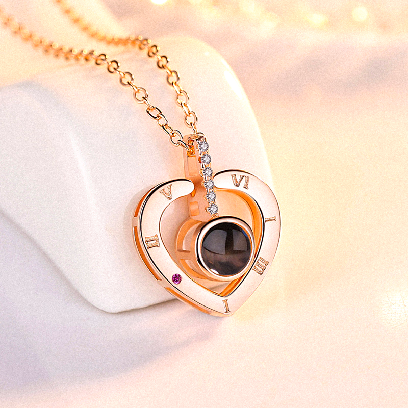 Customizable Baby Projection Charm Necklace