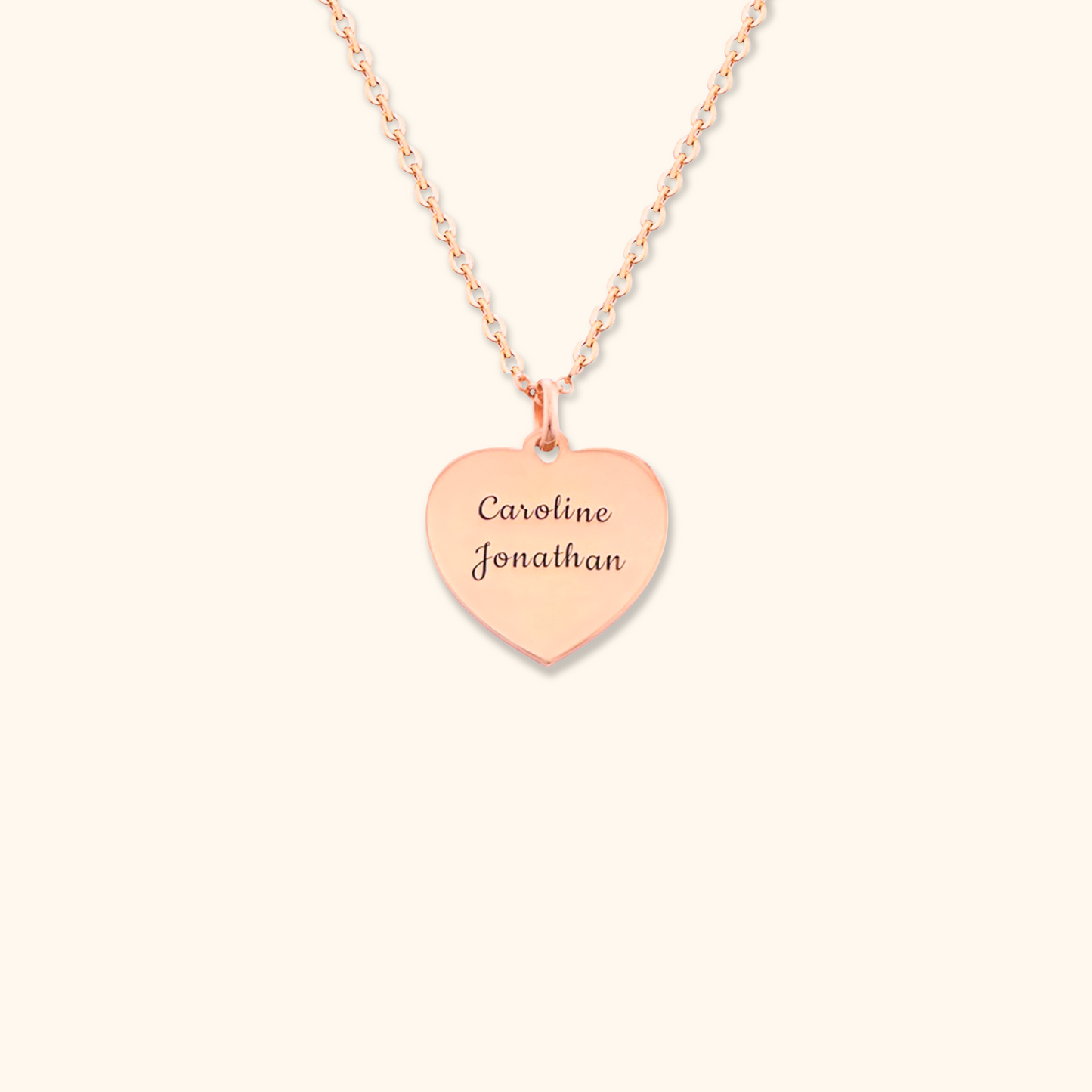 Custom Engraving Heart Necklace