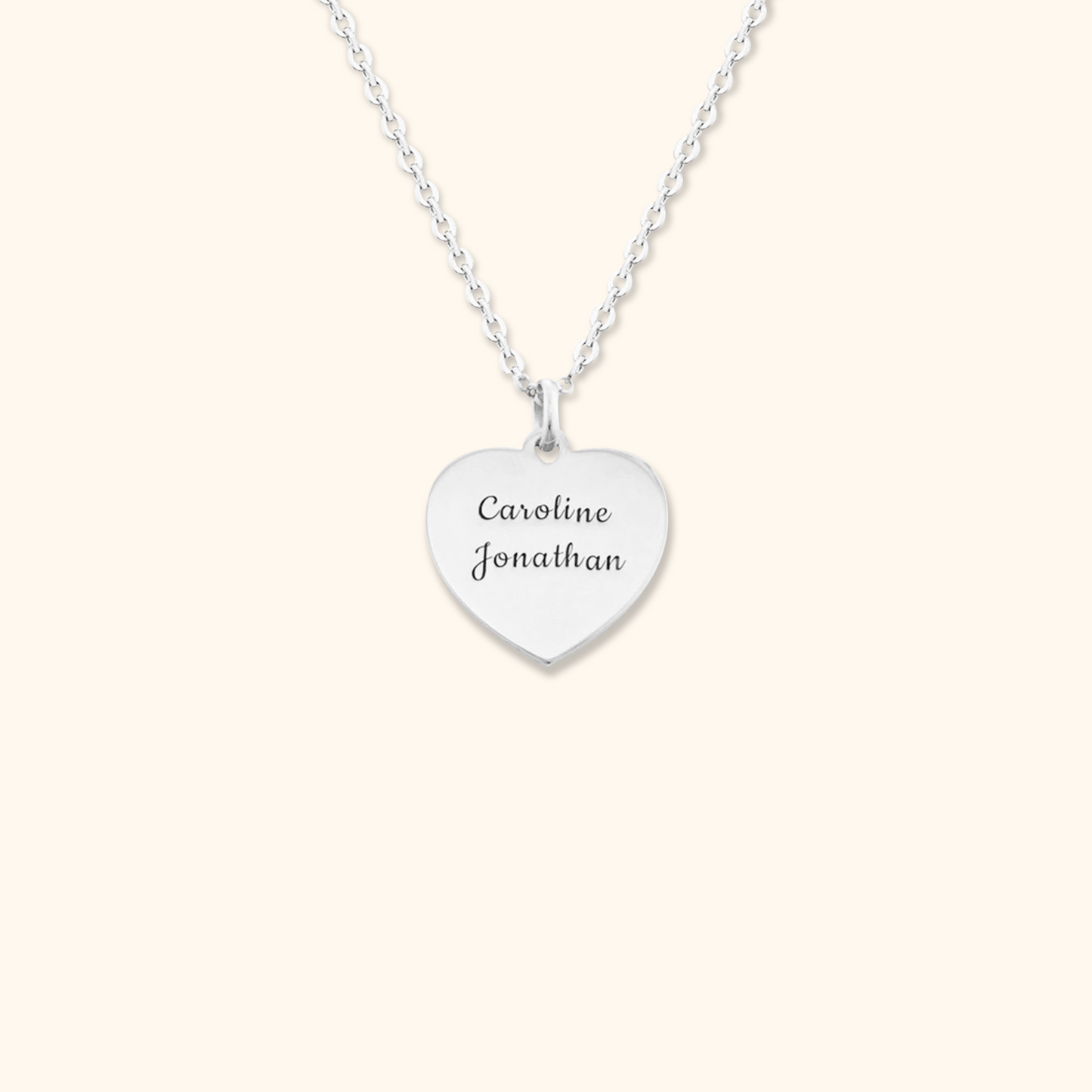 Custom Engraving Heart Necklace