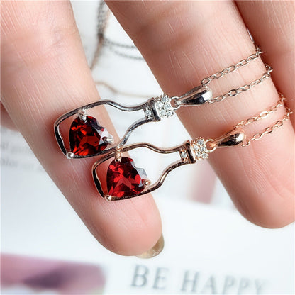 Message in a Bottle Birthstone Necklace