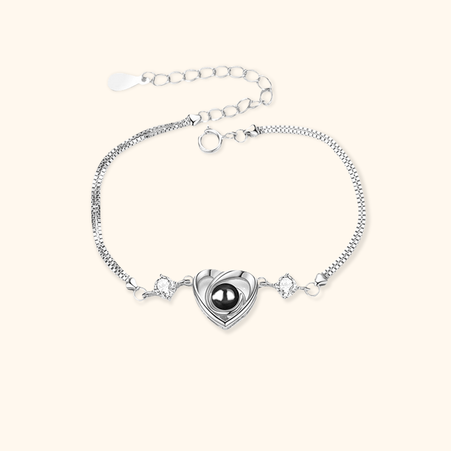 Personalized Heart Photo Projection Bracelet