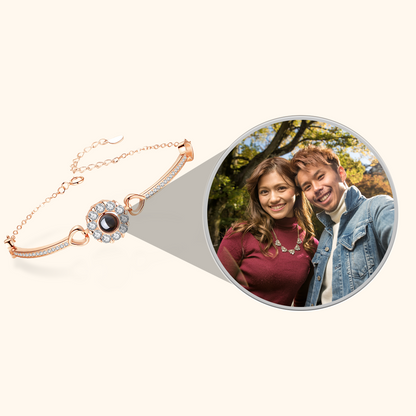 Personalized Round Projection Bracelet