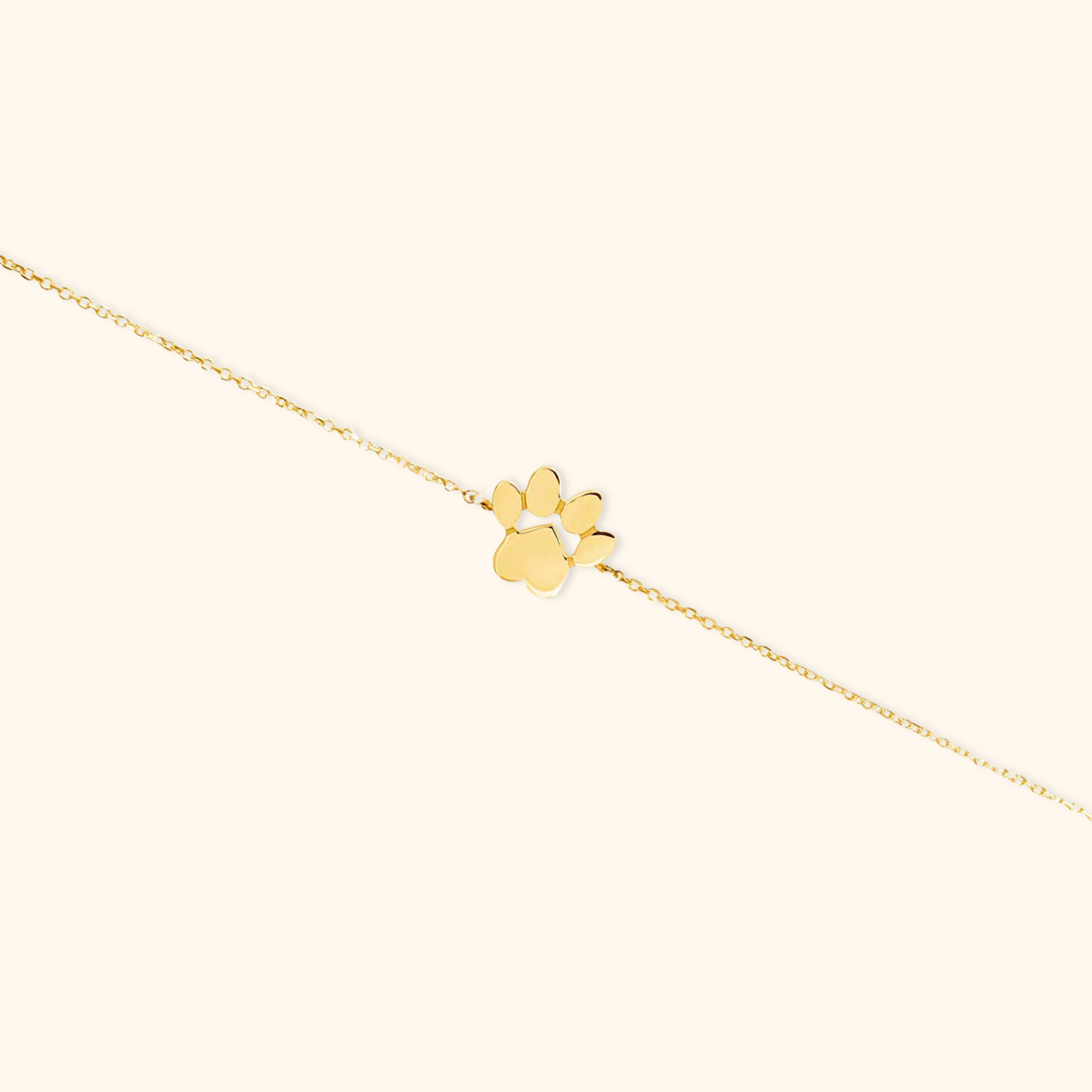 Customizable Paw Print Bracelet