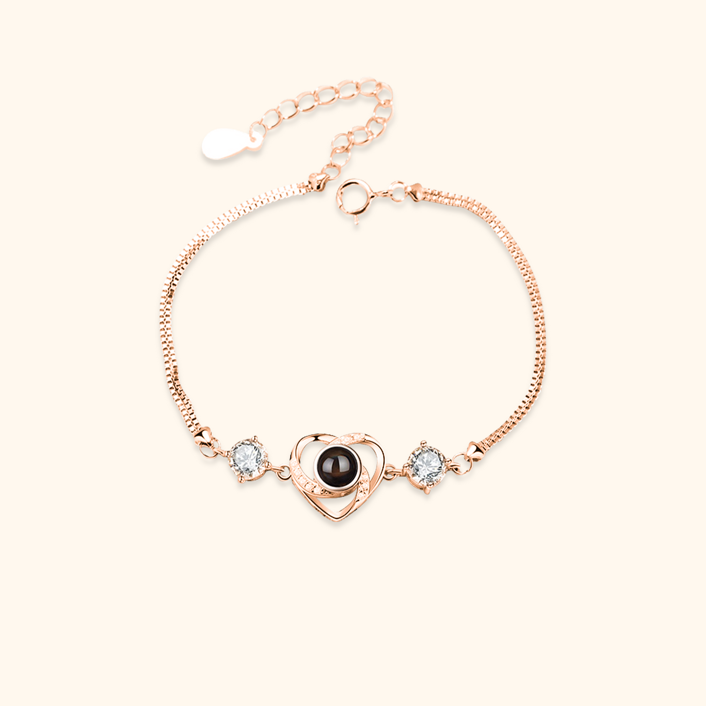 Elegant Heart Projection Bracelet