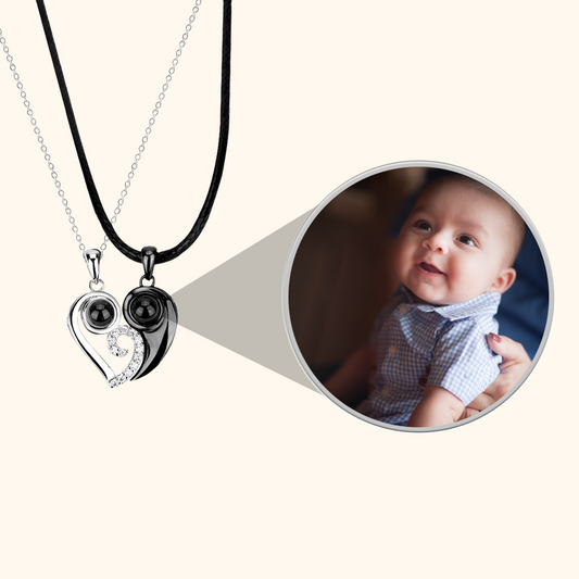 Heart Love Couple Projection Necklace