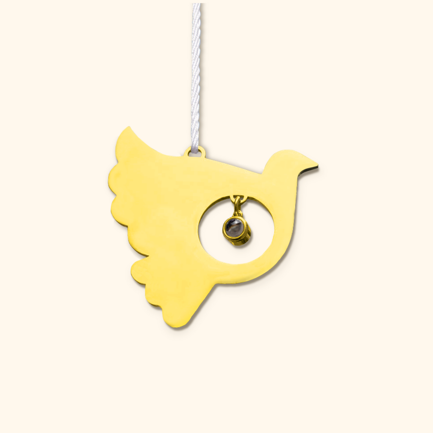 Personalized Photo Projection Bird Christmas Ornament