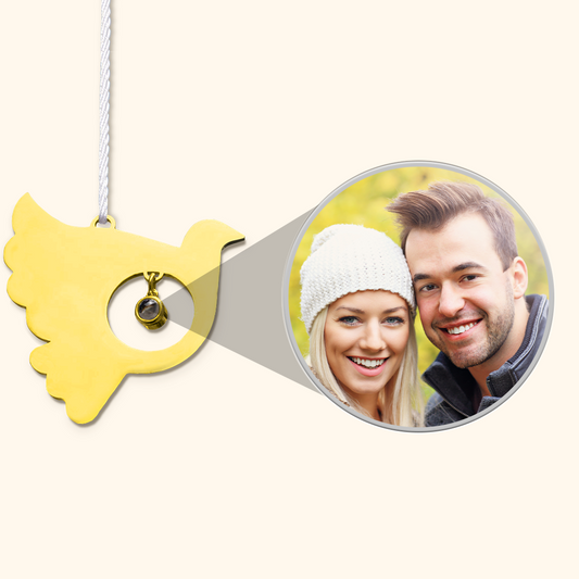 Personalized Photo Projection Bird Christmas Ornament