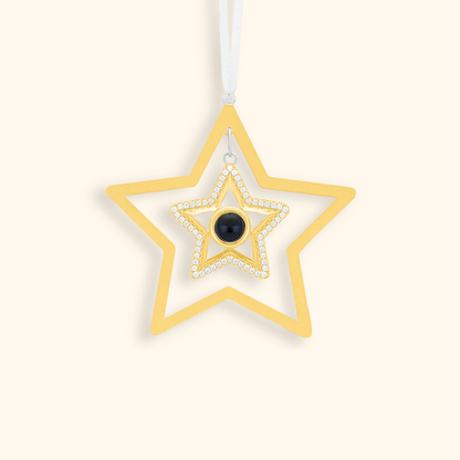 Personalized Star Photo Projection Christmas Ornament