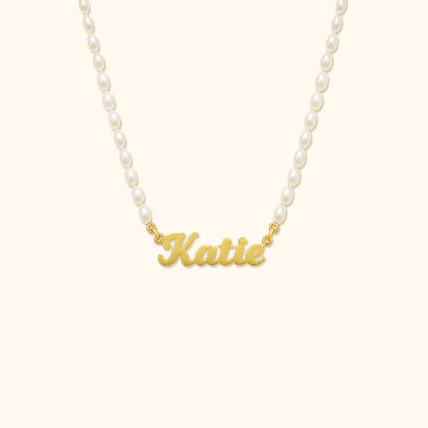 Personalized Name Pearl Necklace