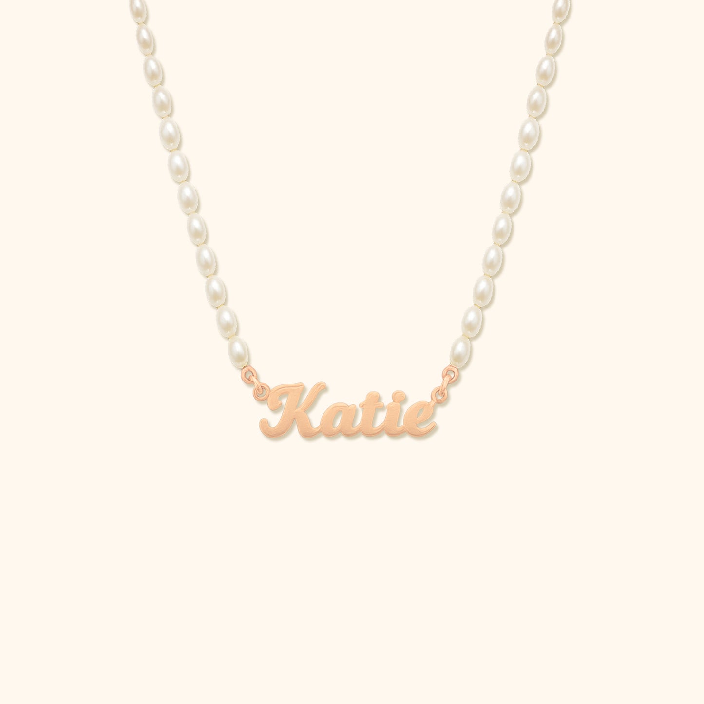 Personalized Name Pearl Necklace