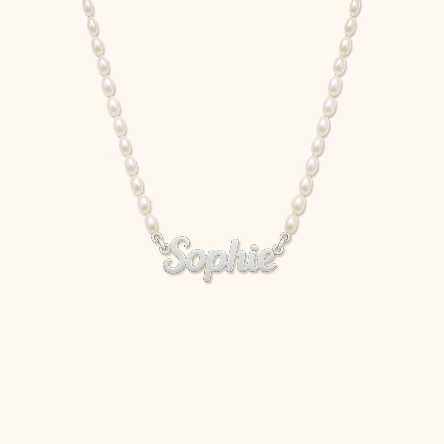 Personalized Name Pearl Necklace