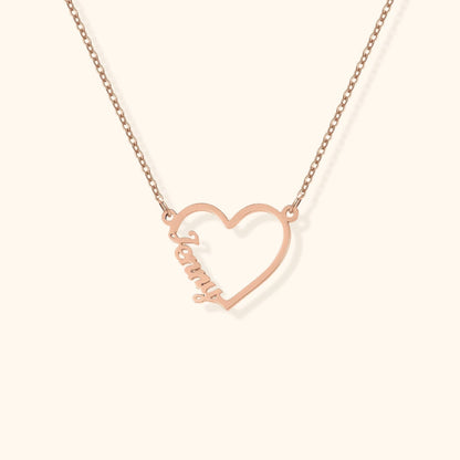 Personalized Heart Name Necklace