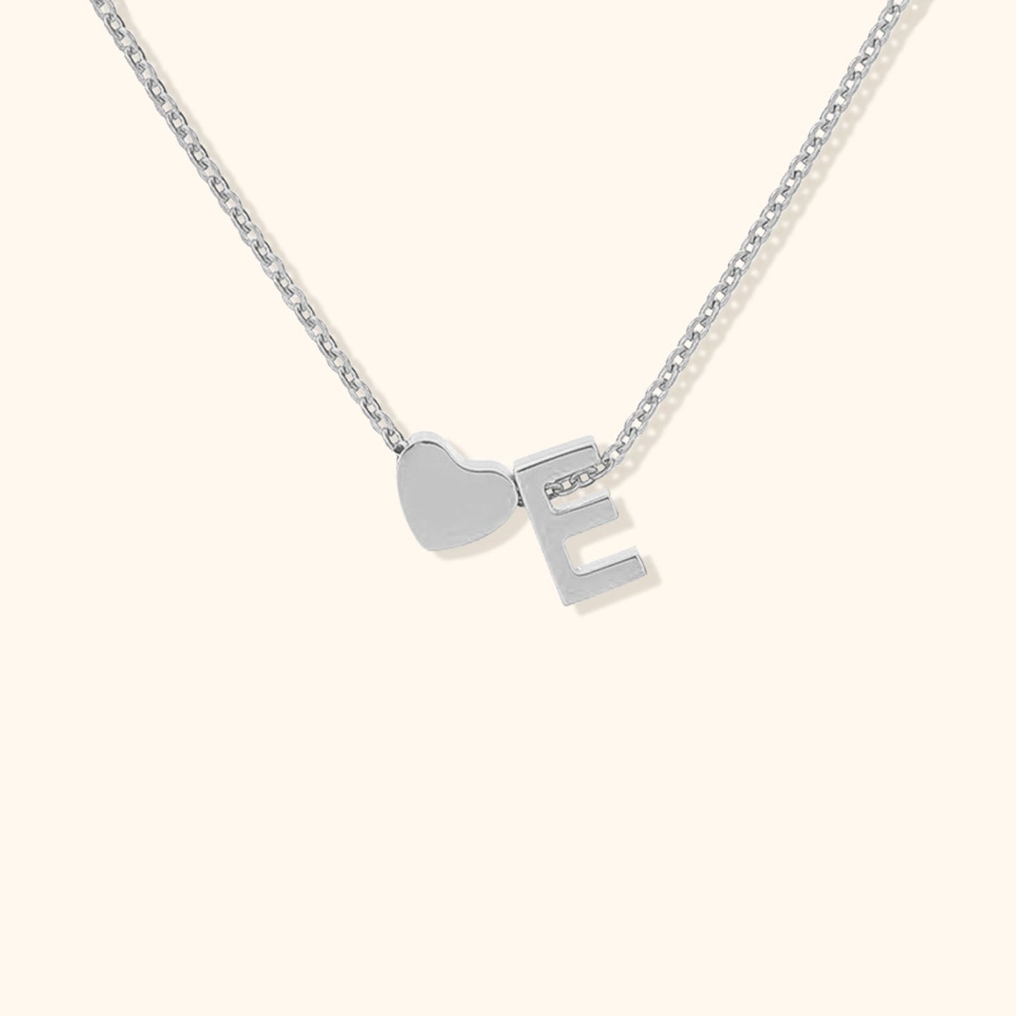 Sweet Heart Initial Necklace