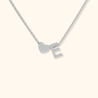 Sweet Heart Initial Necklace