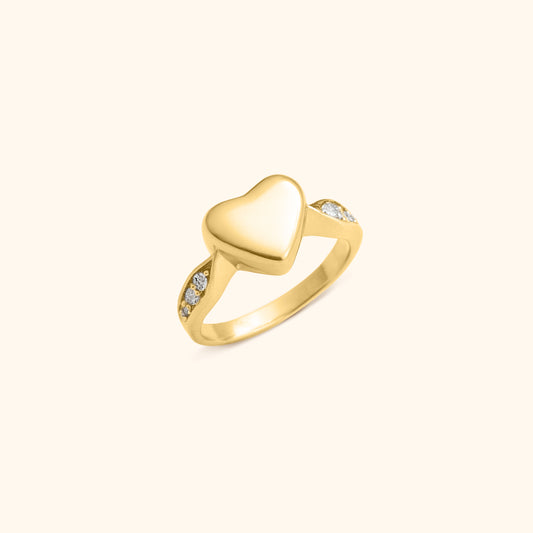 Forever Heart Urn Ring with Message Card