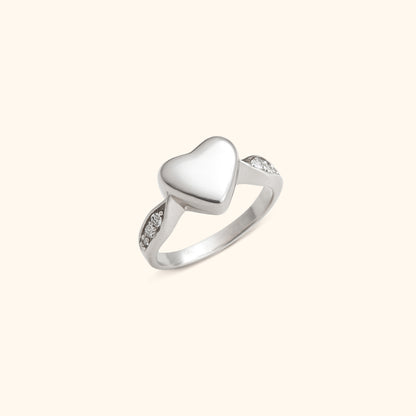 Forever Heart Urn Ring with Message Card