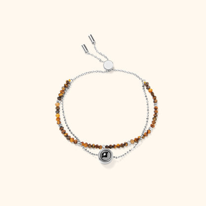 Personalized Crystal Projection Bracelet