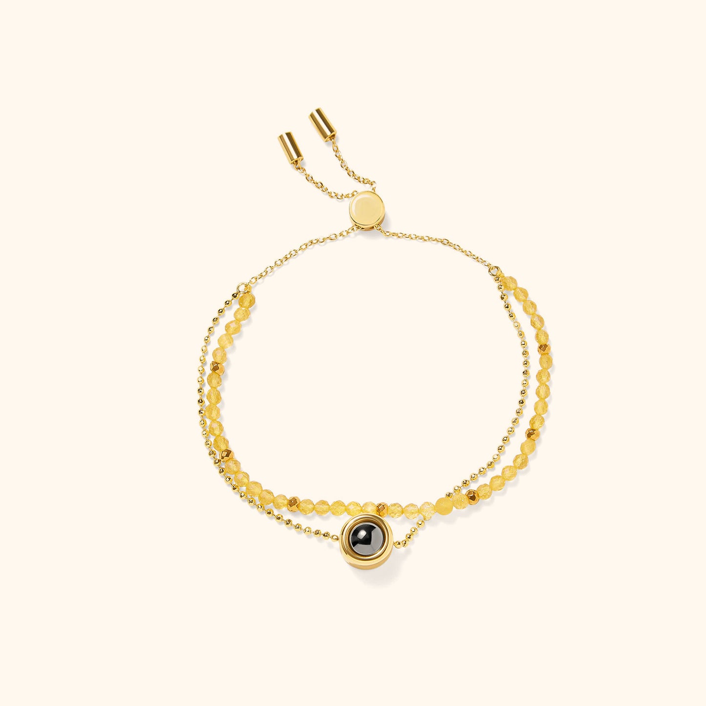 Personalized Crystal Projection Bracelet