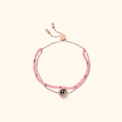 Personalized Crystal Projection Bracelet