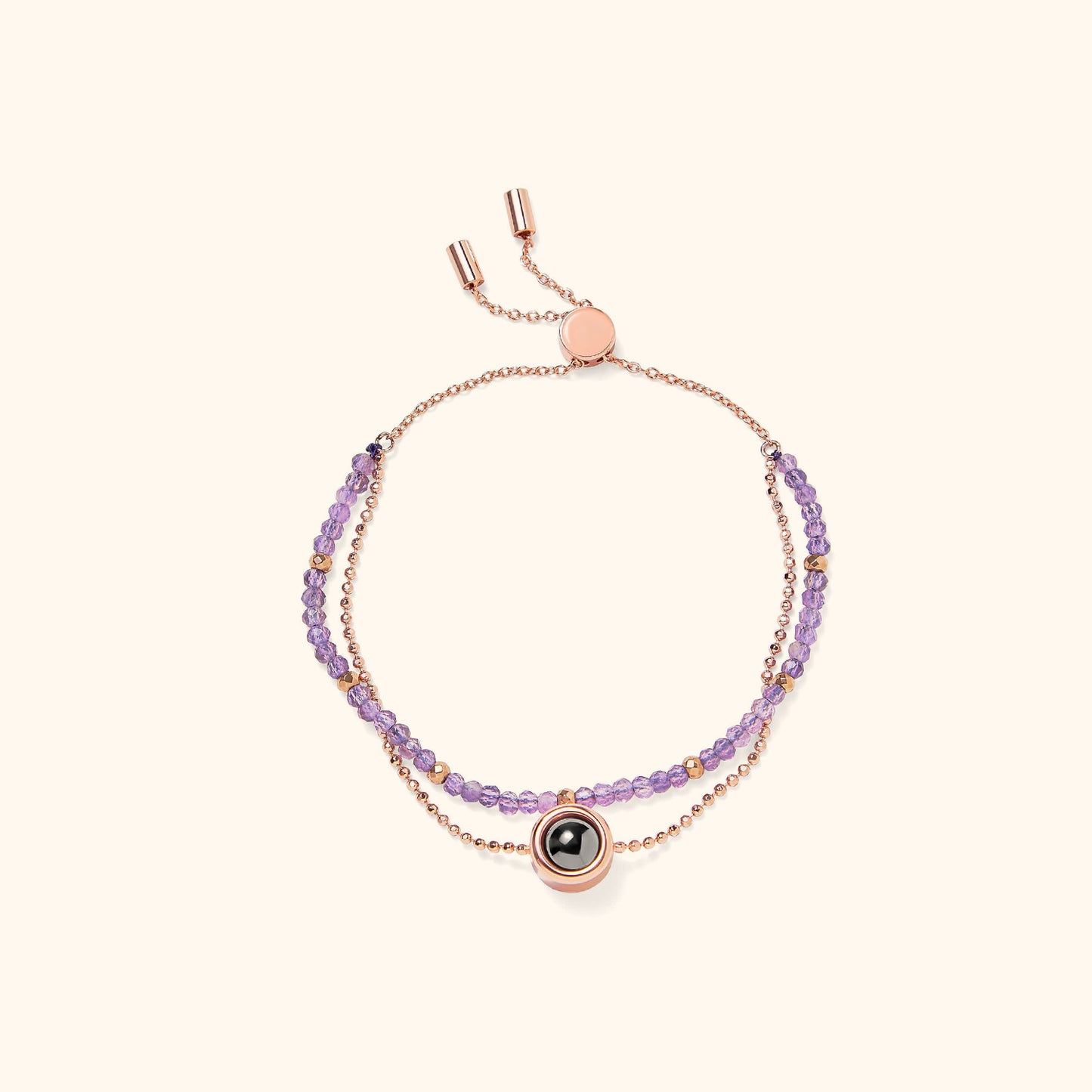 Personalized Crystal Projection Bracelet