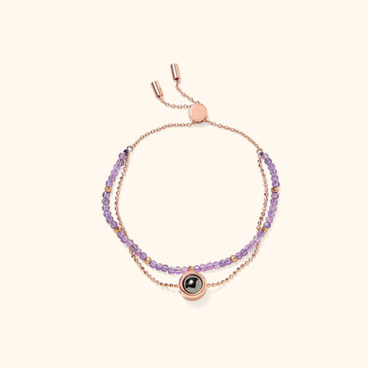 Personalized Crystal Projection Bracelet