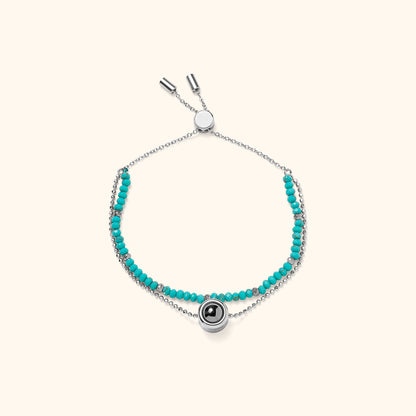 Personalized Crystal Projection Bracelet