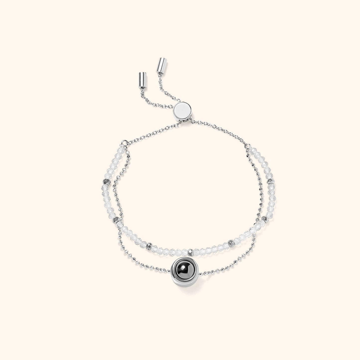 Personalized Crystal Projection Bracelet