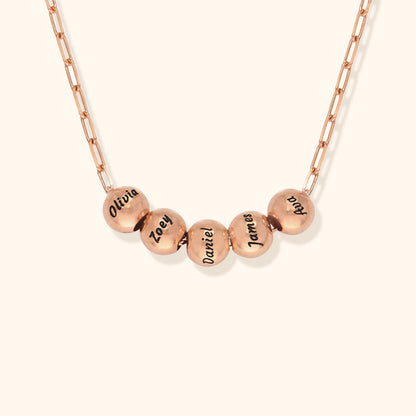 Personalized Family Bead Name Necklace