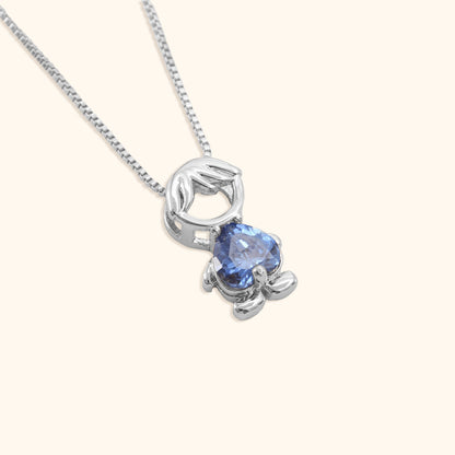 Classic Girl & Boy Birthstone Necklace