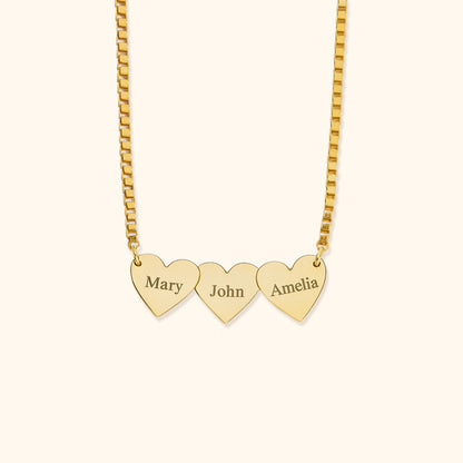 Personalized Heart-shaped Engraved Necklace