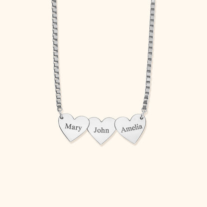 Personalized Heart-shaped Engraved Necklace