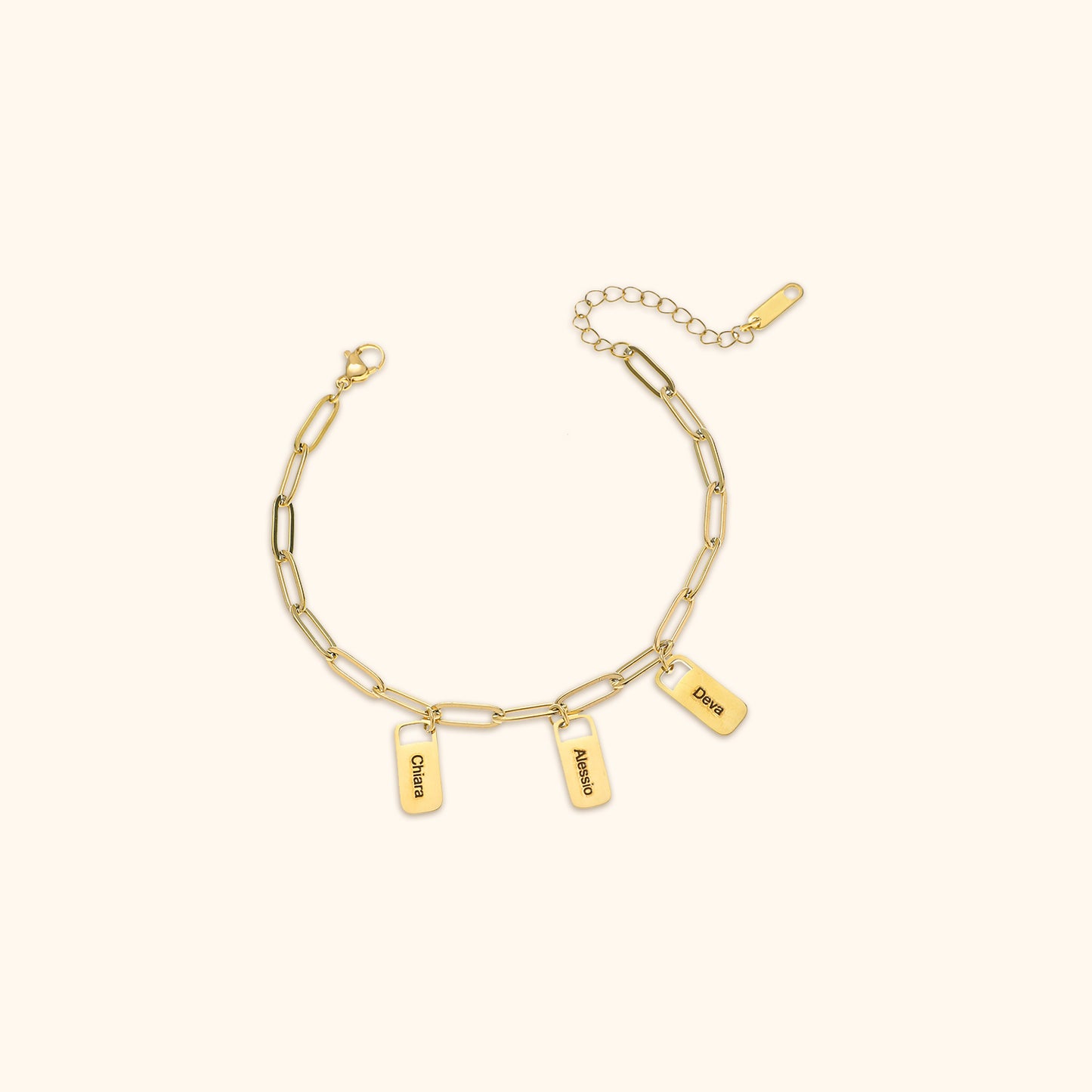 Custom Name Charm Bracelet