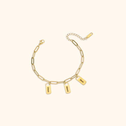 Custom Name Charm Bracelet