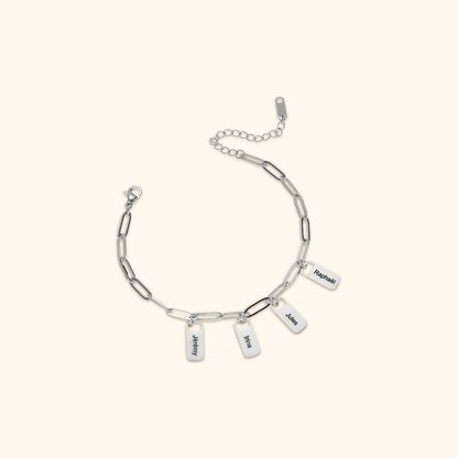 Custom Name Charm Bracelet