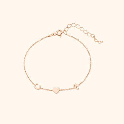 Custom Lateral Initial Bracelet