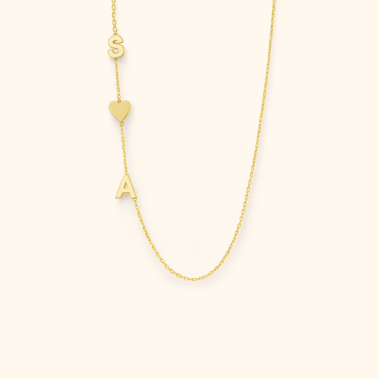 Custom Letter Initial Necklace