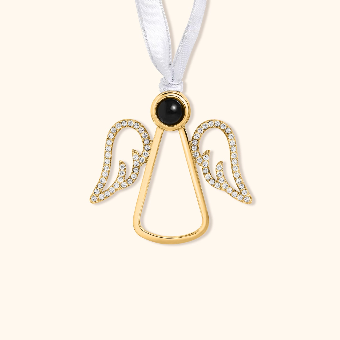 Angel Wings Photo Christmas Ornament