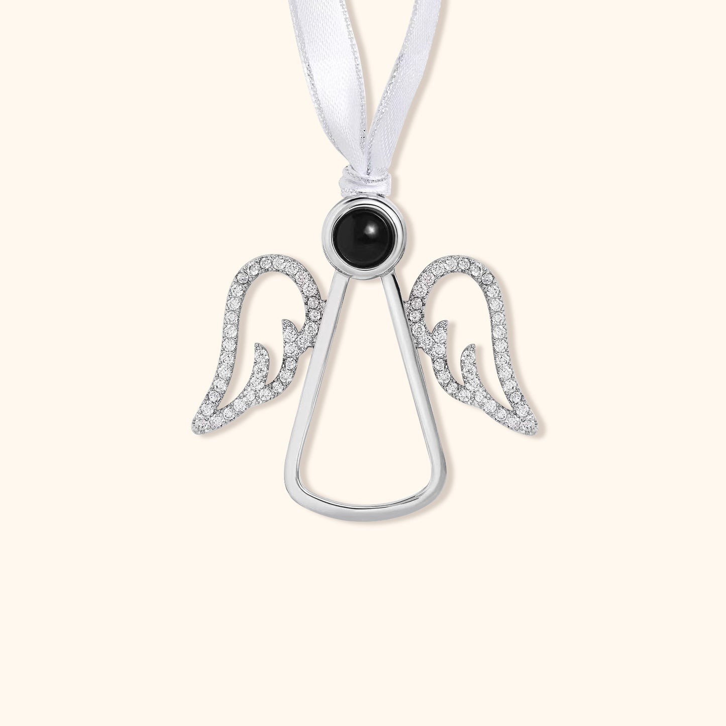 Angel Wings Photo Christmas Ornament