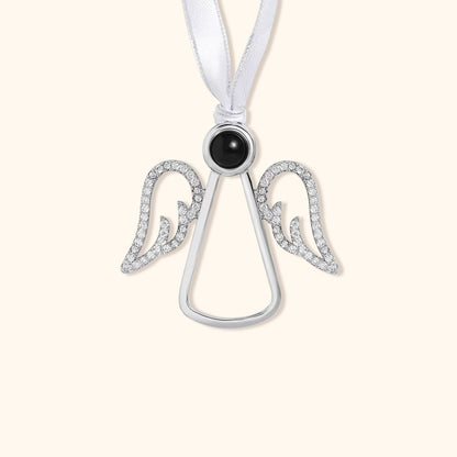 Angel Wings Photo Christmas Ornament