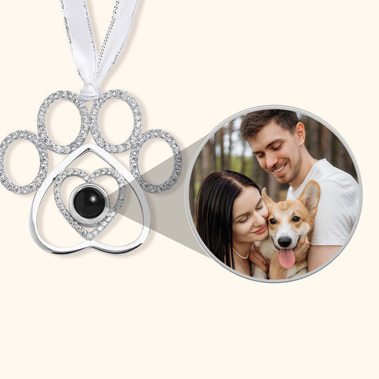 Personalized Pet Paw Christmas Ornament