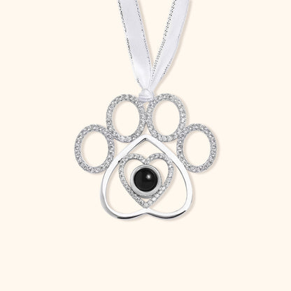 Personalized Pet Paw Christmas Ornament