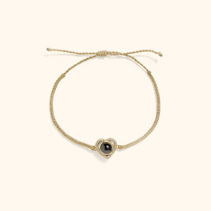 Love Memory Heart Photo Bracelet