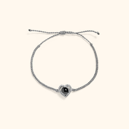 Love Memory Heart Photo Bracelet