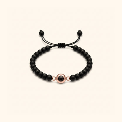 Elegant Pearl Photo Bracelet