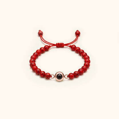 Elegant Pearl Photo Bracelet