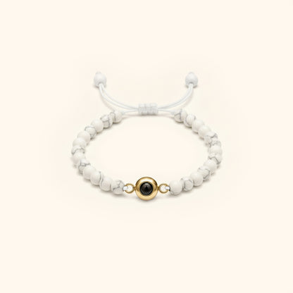 Elegant Pearl Photo Bracelet