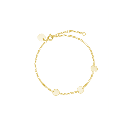 Personalized Engraved Coin Bracelet